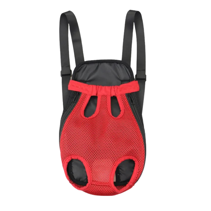 ANYWAGS Pet Carrier Medium Red Denim Backpack for Outdoor Travel With Front Pocket for Medium Size Pets