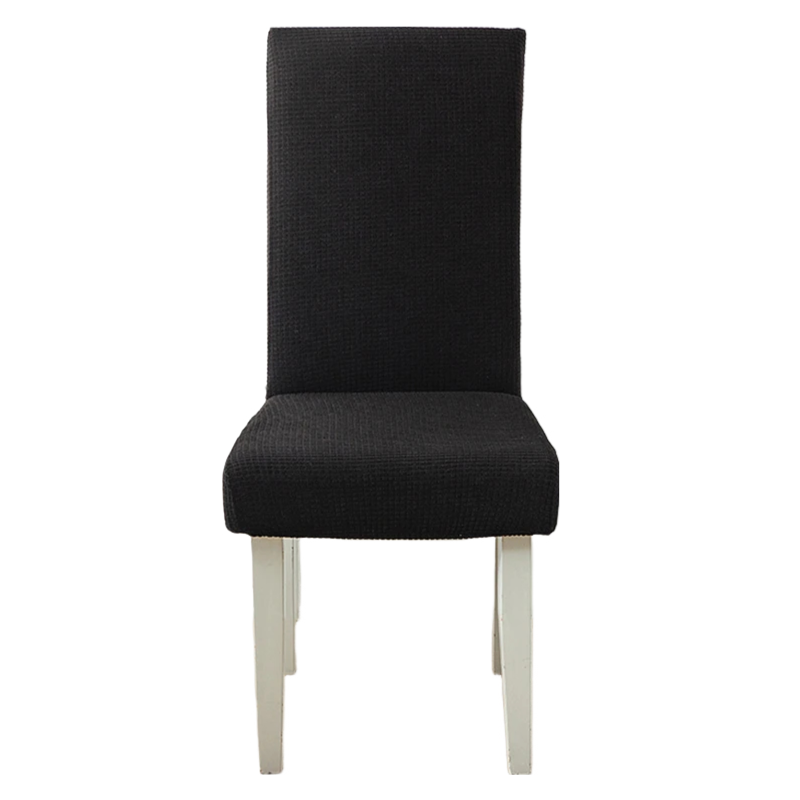 Anyseat Chair Cover Black Corn Kernels Waterproof Universal Size for Dining Room Stretch Seat Slipcovers