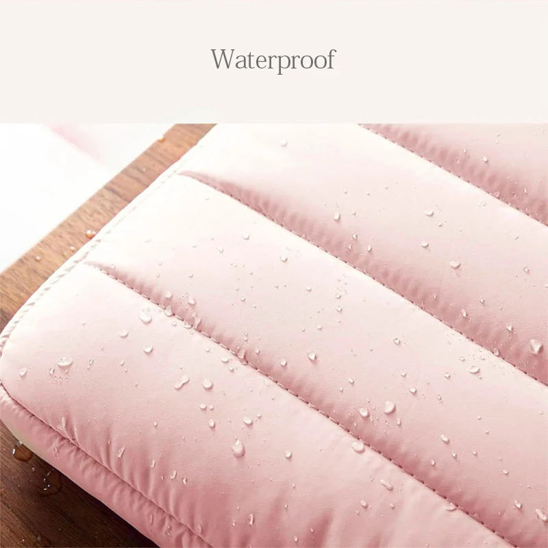 ANYPACK Laptop Handbag Pink Puffy Sleeve Case Multi Functional Compartments For Business