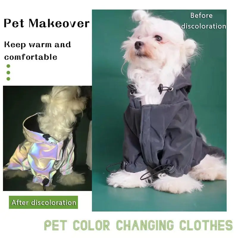Anypet Reflective Waterproof Pet Coat with Hoodie – Warm & Safe Dog Jacket