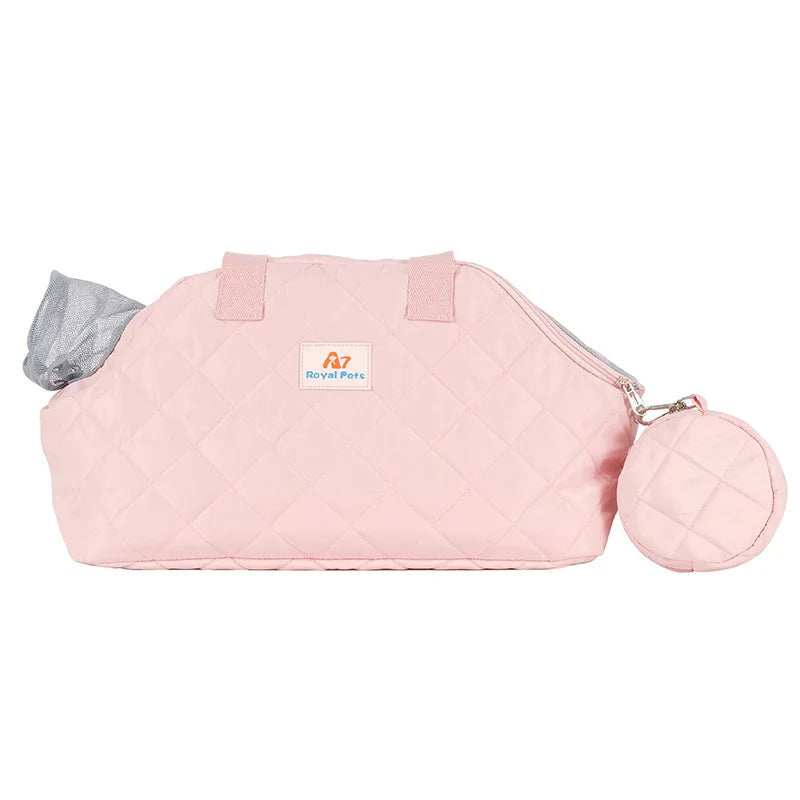 ANYWAGS Pet Carrier Pink Shoulder Bag with Breathable Outdoor Travel for Puppy Dog Cat Cling Bags