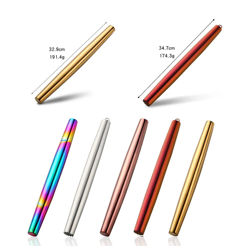 Anygleam New Gold Stainless Steel 1 Pc Stainless Steel Rolling Pin for Buffet and Restaurant Kitchenware