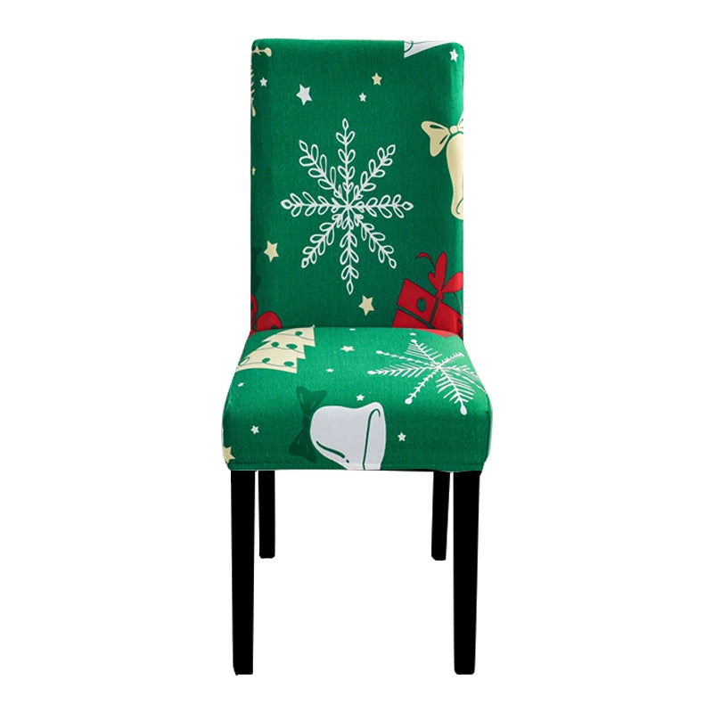 Anyseat Chair Cover Green Big Leaf Snow Flakes Design with Anti-Dirt and Elastic Material for Dining Room Kitchen Wedding Hotel Banquet Restaurant