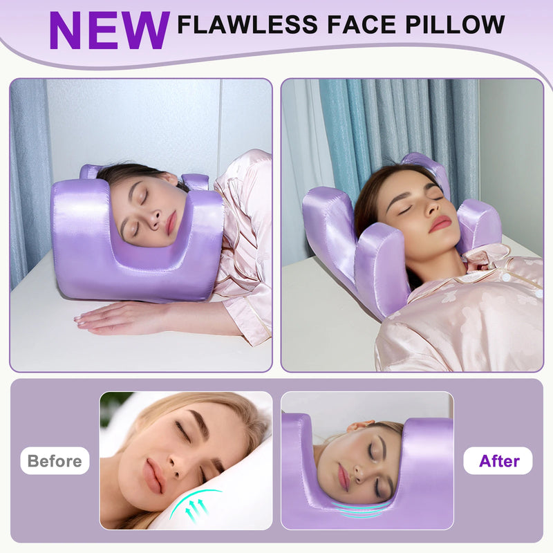 Anypillow Face Cradle Pillow Luxury Ergonomic Memory Foam Support For Side Sleepers Spa And Beauty Rest