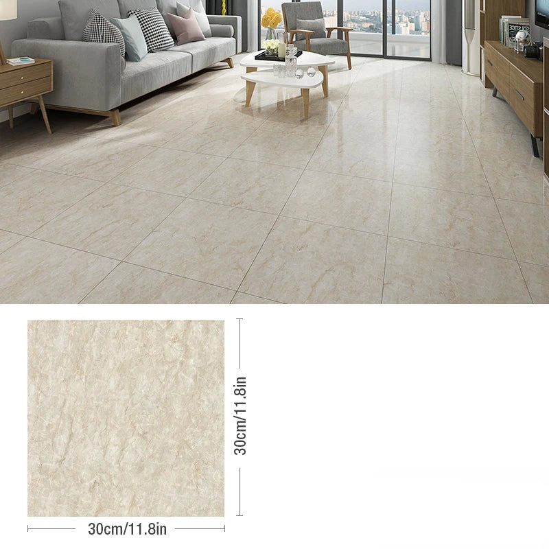 ANYHOUZ 10pcs Light White Vinyl Wall Tile Hairline Marble 3D Waterproof