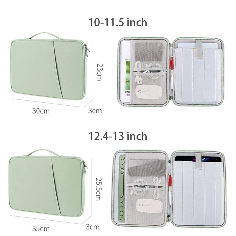 ANYPACK Tablet Handbag Grey Incase Compact Sleeve Fashionable For Eco Conscious Professionals