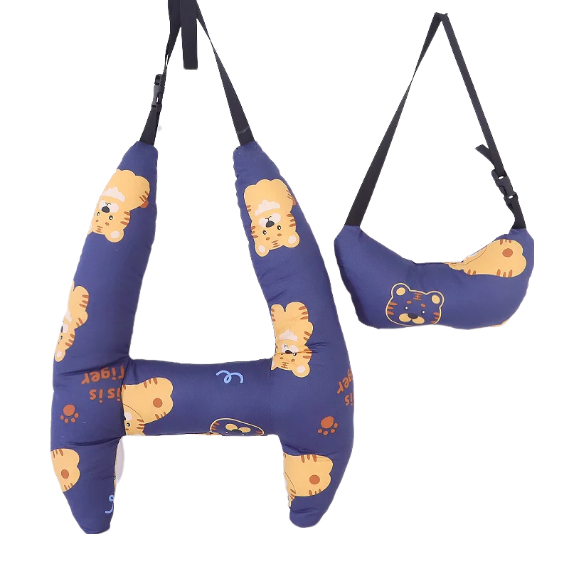 Anypillow Car Travel Pillow Tiger 1 Set for Kids and Adult Neck Head Support H-Shape Travel Pillow