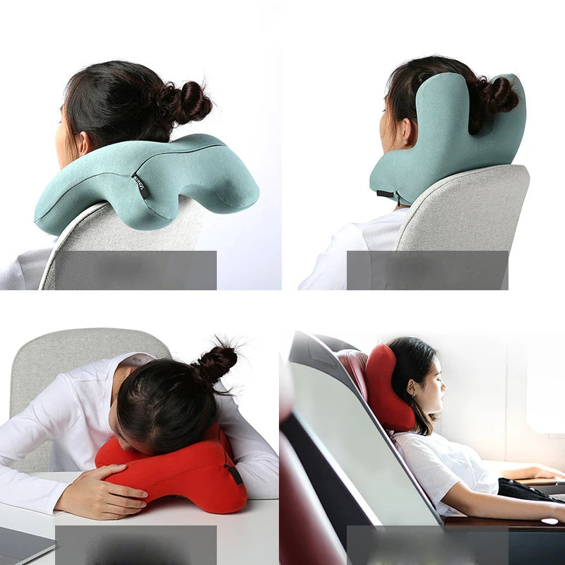 Anypillow Nap Pillow Ergonomic Memory Foam Cushion For Travel Desk Rest And Neck Support