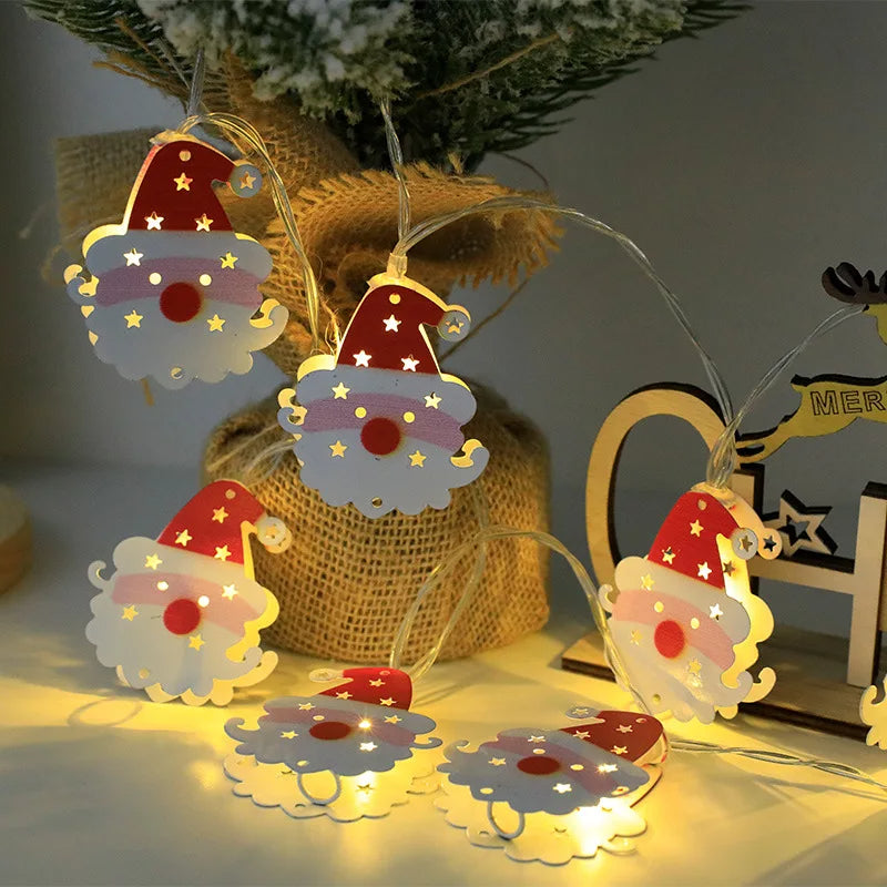ANYDECO Christmas Lights Festive Theme Yellow LED USB Hanging Holiday Decorations