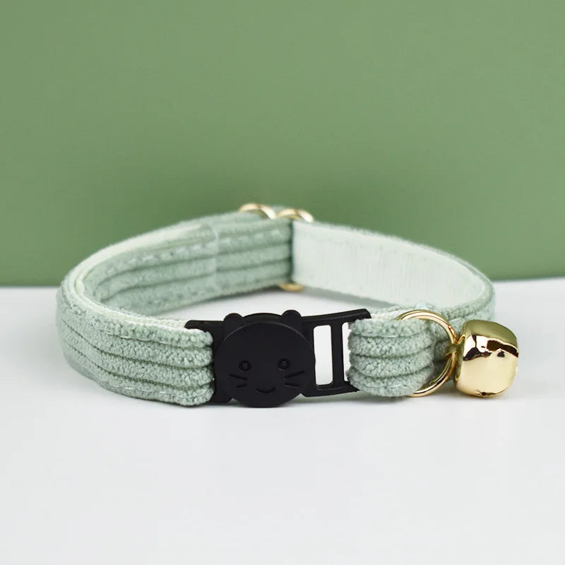 ANYWAGS Cat Collar Mint Green Small with Safety Buckle, Bell, and Durable Strap Stylish and Comfortable Pet Accessory