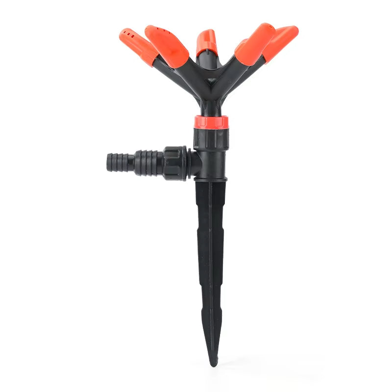 ANYHOUZ Garden Sprinkler 360° Rotating Pentagonal with 5 Showerhead Automatic Water Irrigation Sprayer