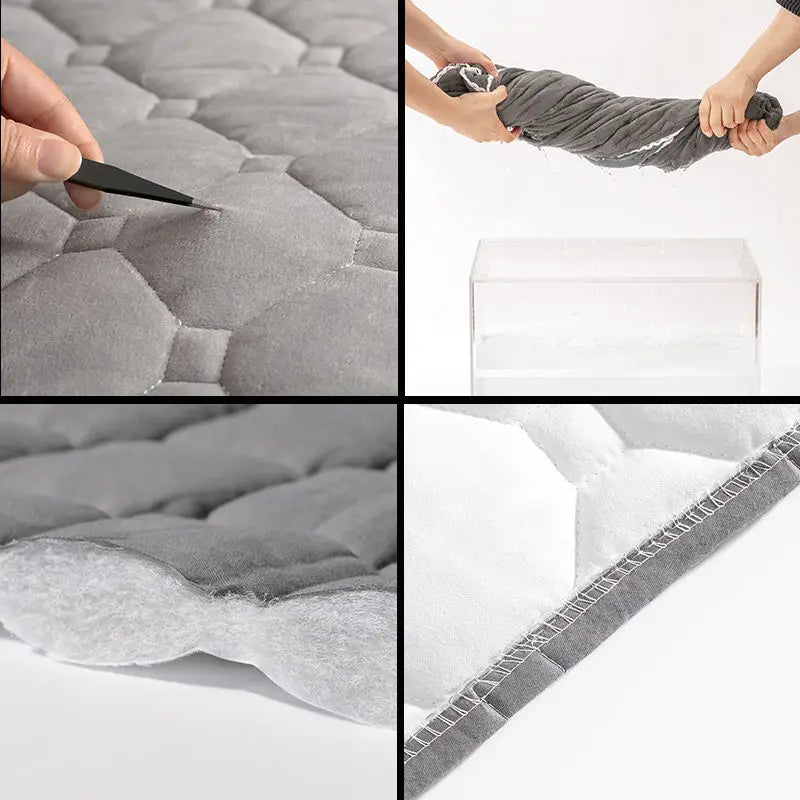 Anycozy Headboard Cover Khaki Diamond Pattern Super Soft Smooth Quilted Velvet Bed Back Dust Protector Cover 170x70cm
