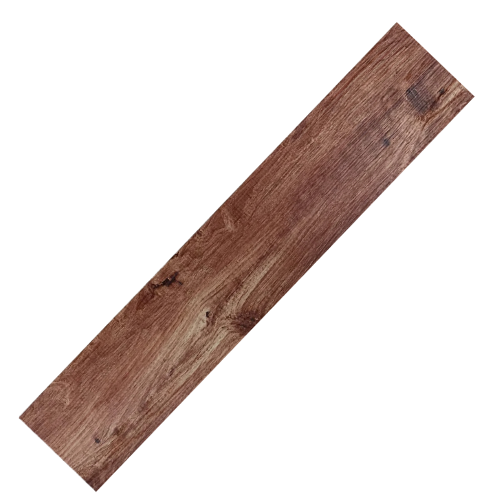 ANYHOUZ 5pcs Red Mahogany Vinyl Floor Tile Wood Grain 3D Waterproof