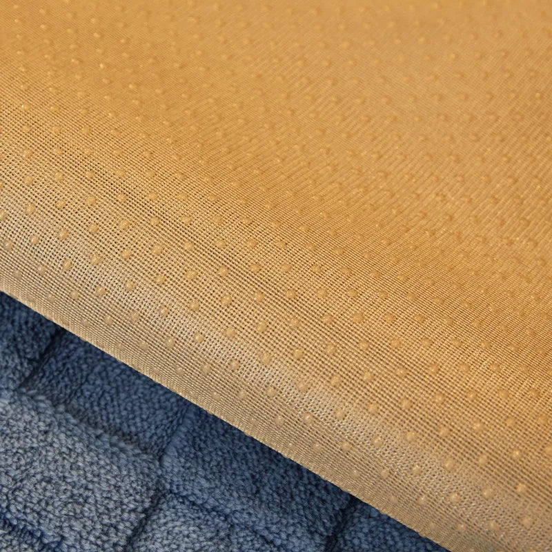 Anyseat Sofa Towel Super Soft Orange Velvet Plush Non-slip Sectional Sofa Covers for Living Room Thick L-shape Couch Covers