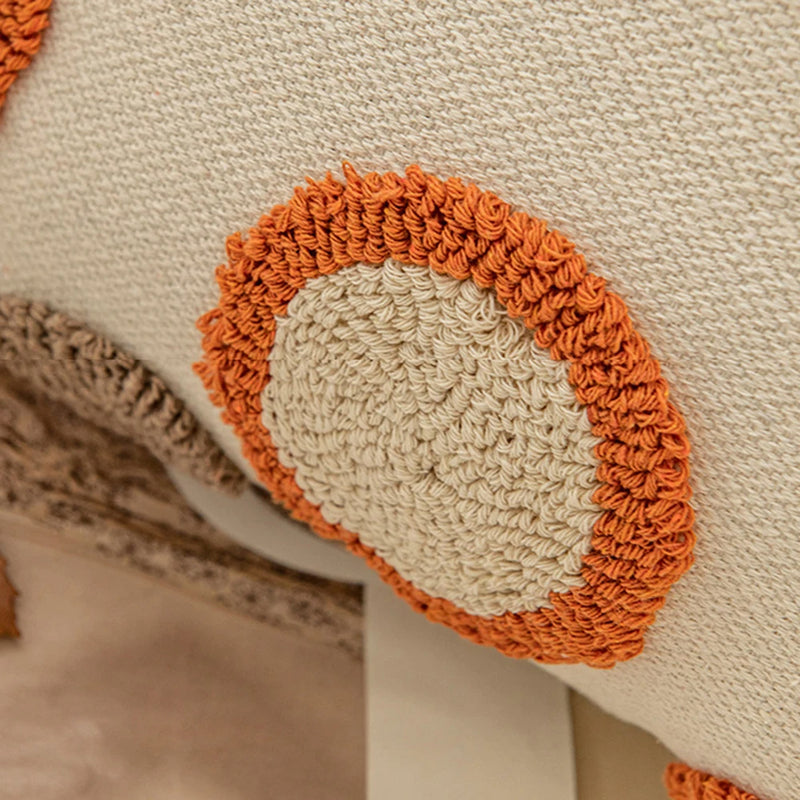 Anypillow Pillowcase 3D Circle Embroidered Decorative Cushion Cover