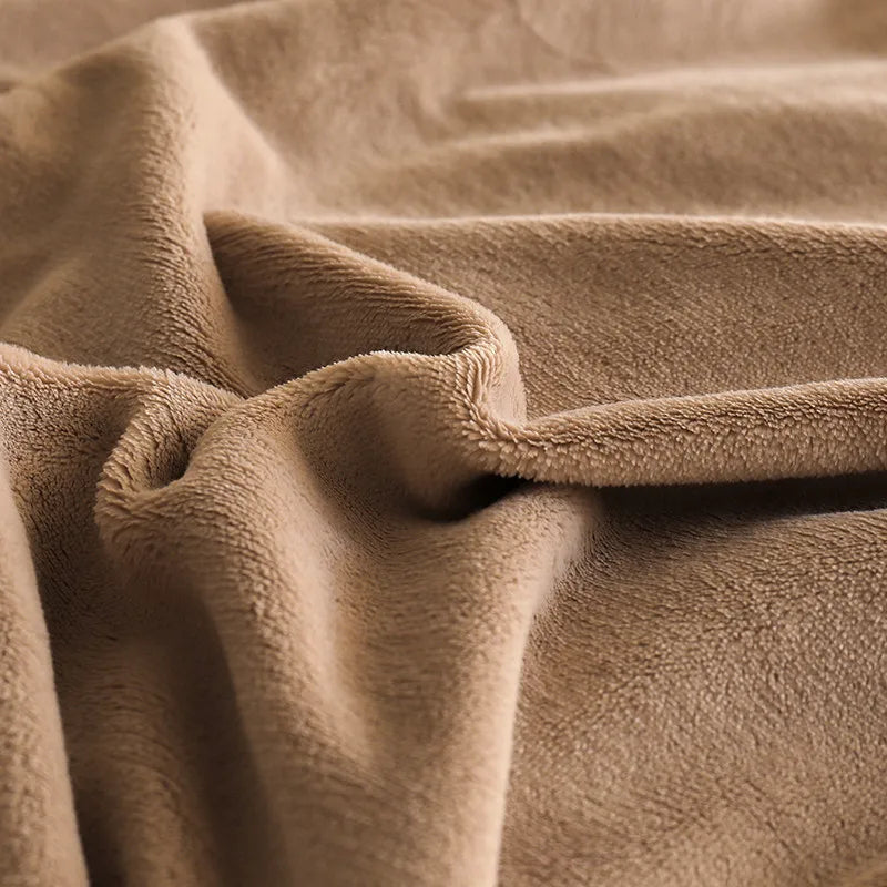 Anycozy Duvet Cover Set Plain Coffee Flat Bed Sheet Ultra Soft Cozy Fluffy Bedding Collection