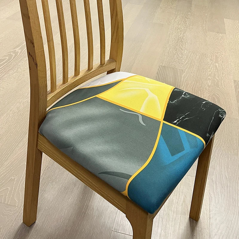 Anyseat Multi Color Pattern Print Chair Cover – Stretch Washable Removable Seat Cover for Dining & Kitchen