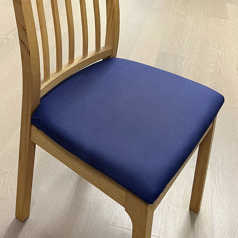 Anyseat Chair Cover Navy Blue Plain No Print Stretch Seat Cover for Home Dinning Kitchen Washable Removable