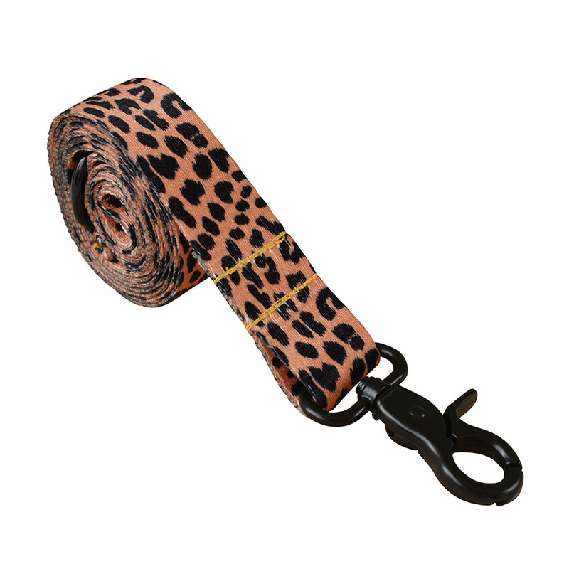 ANYWAGS Pet Leash Brown Leopard Sytlish Strap Comfortable Dog Accessory