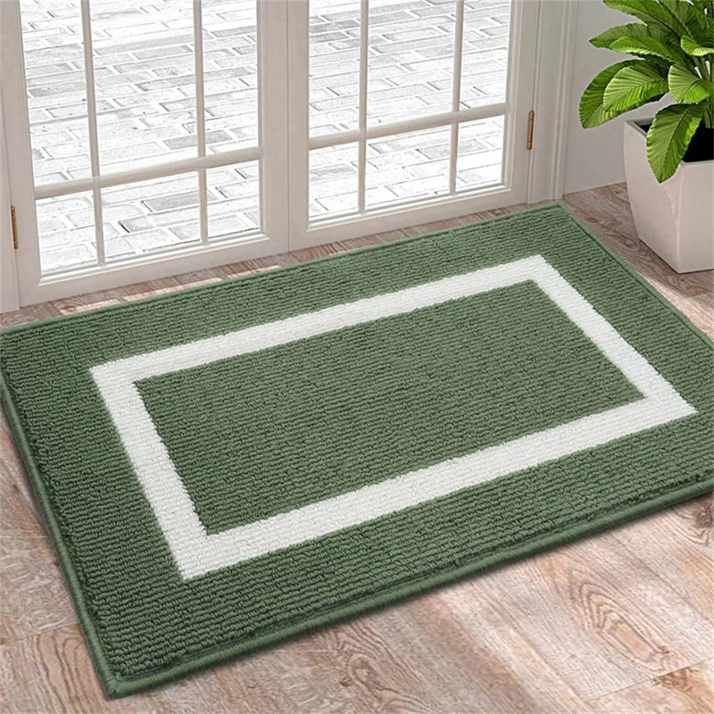 Anymat Doormat Green Non Slip Dirt Resistant Mat For Kitchen And Bathroom