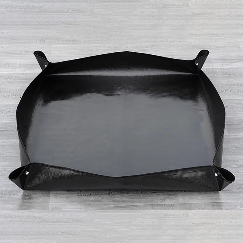 Anygreen Garden Planting Mat Black Foldable Potting Tray Reusable Waterproof Transplanting Pad