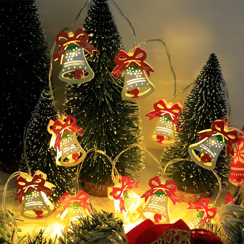 ANYDECO Christmas Lights Festive Theme Yellow LED USB Hanging Holiday Decorations