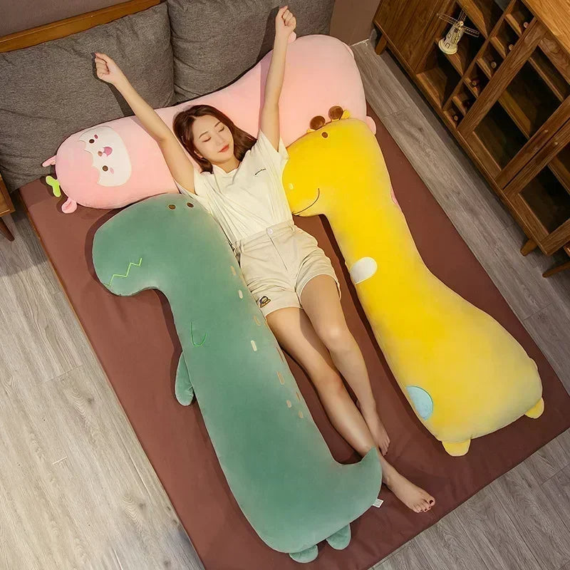 Anypillow Pink Llama Throw Long Body Pillow Plush 80cm