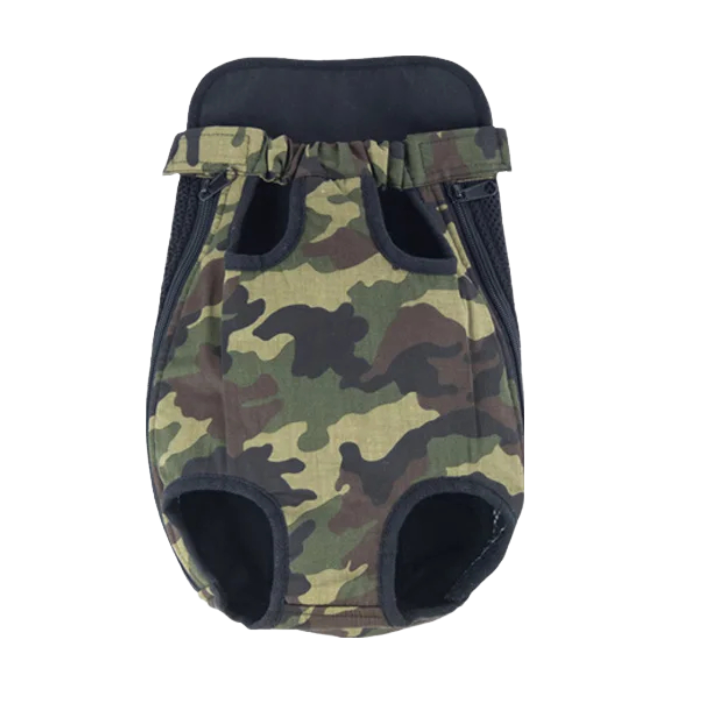 ANYWAGS Pet Carrier Large Camouflage Denim Backpack for Outdoor Travel With Front Pocket for Large Size Pets