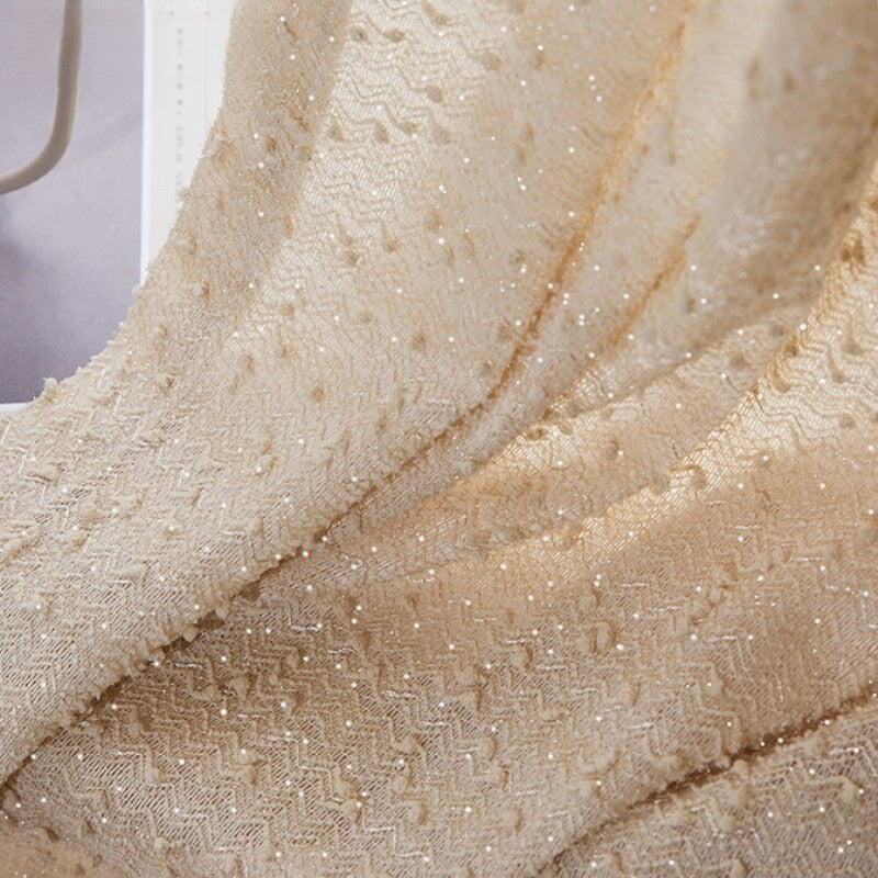 Anydrape 500cm Curtains White Modern Luxury Retro Style Texture for Living Room Bedroom Dining Fashion Decor