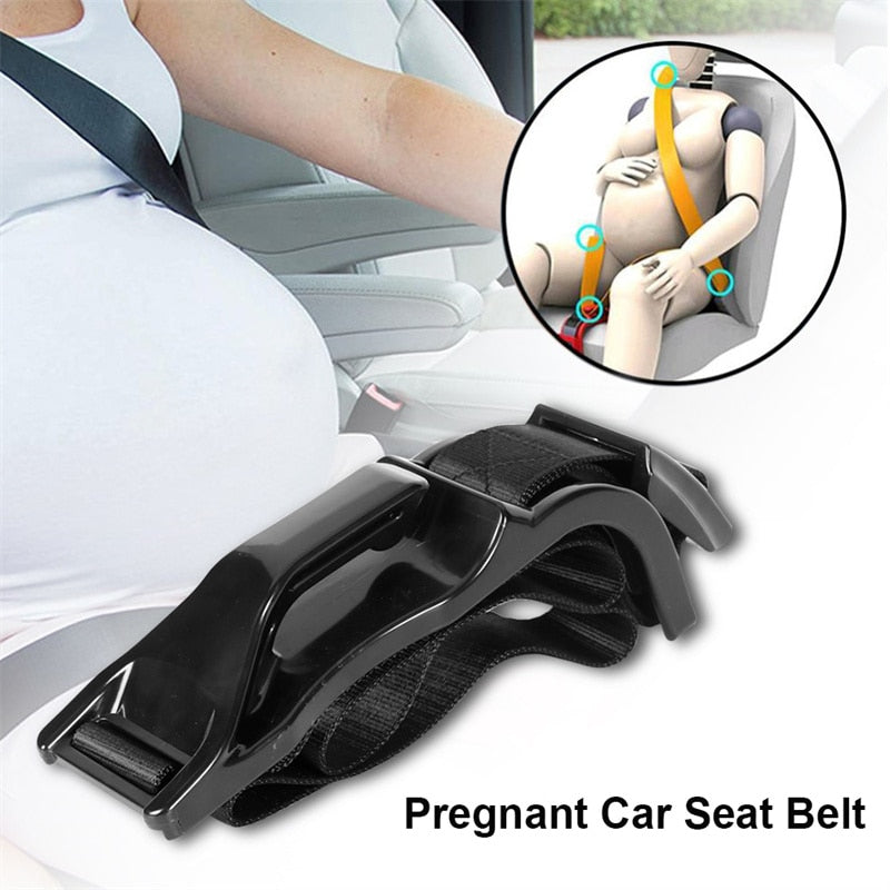 Anyseat Pregnant Car Seat Belt Black for Comfort and Safety Maternity Moms Belly Protection
