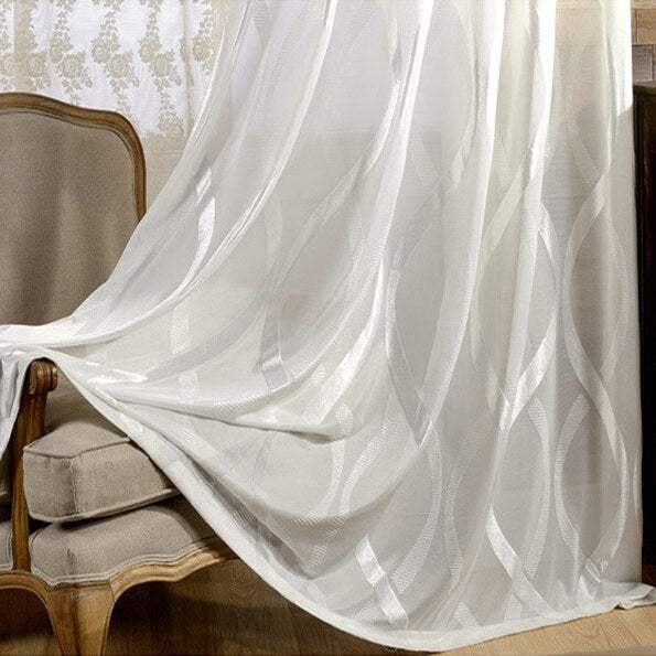 Anydrape 500cm Curtains Plain White Modern Luxury Retro Style Texture for Living Room Bedroom Dining Fashion Decor