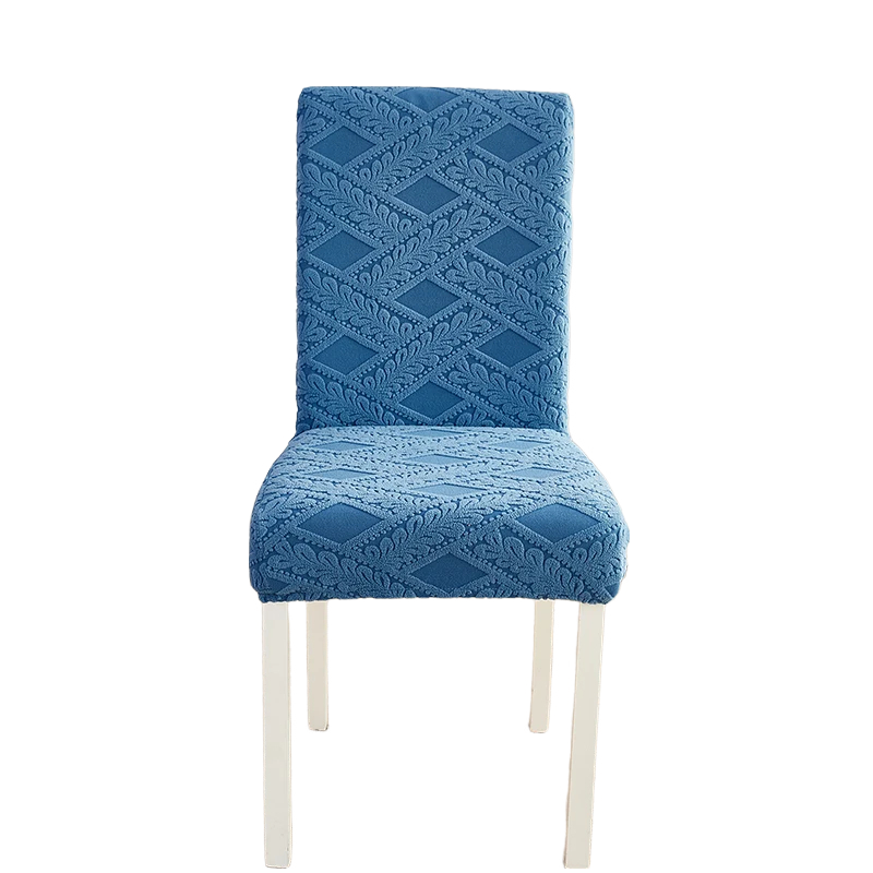 Anyseat Chair Cover Blue Knitted Veins Design with Anti-Dirt and Elastic Material for Dining Room Kitchen Wedding Hotel Banquet Restaurant