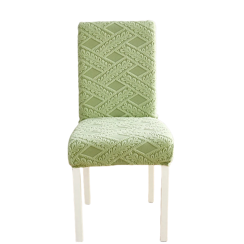 Anyseat Chair Cover Green Knitted Veins Design with Anti-Dirt and Elastic Material for Dining Room Kitchen Wedding Hotel Banquet Restaurant
