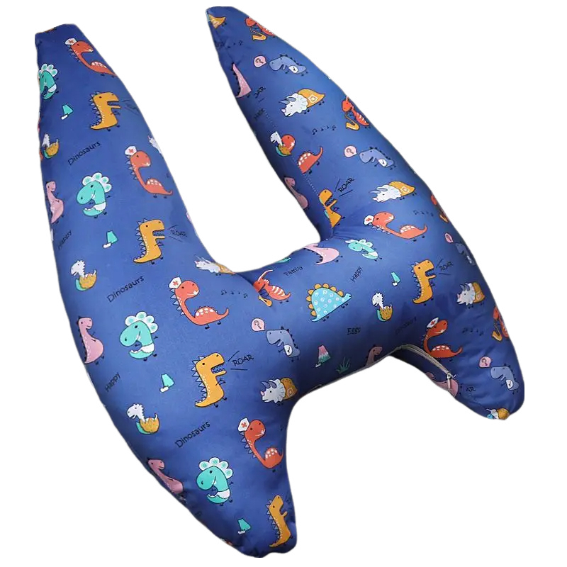 Anypillow Car Travel Pillow UShape Baby Dinosaur Pattern Children Travel Pillow Cushion for Car Seat, Safety Neck Pillow for Kids