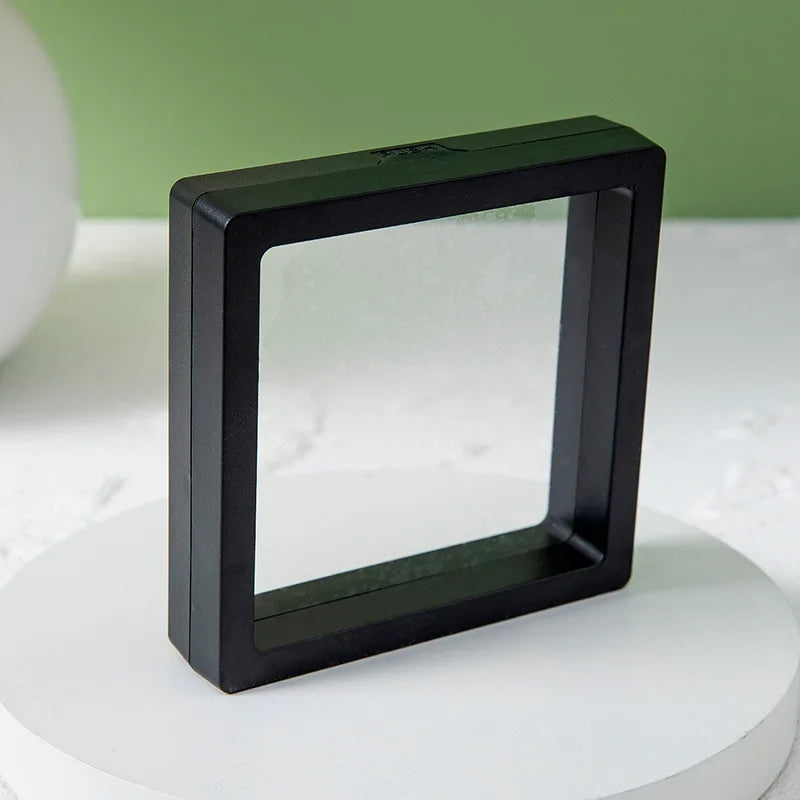 Anyvogue Jewelry Box Black Transparent Display Case for Pendant Necklace Bracelet Ring