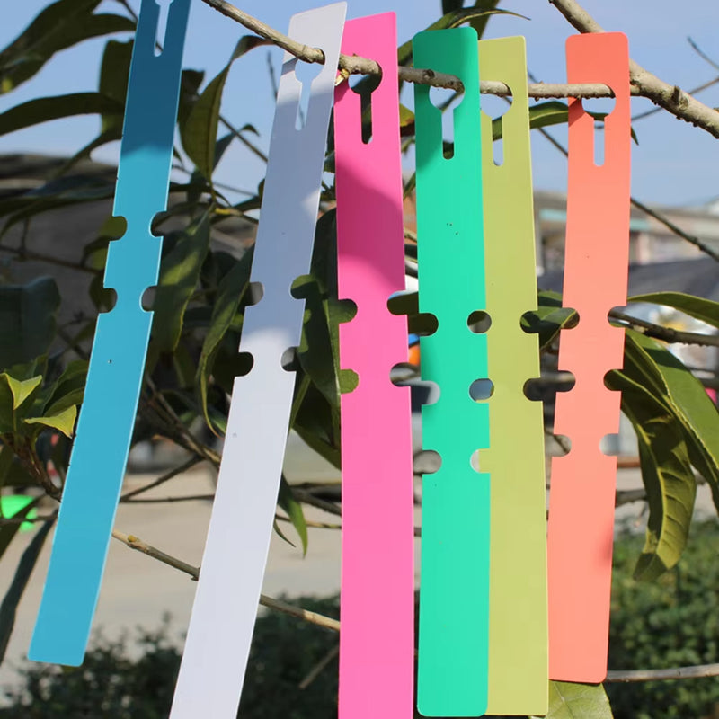 Anygreen Garden Plant Labels 100PCS Reusable Waterproof Plastic Tags for Home Gardening
