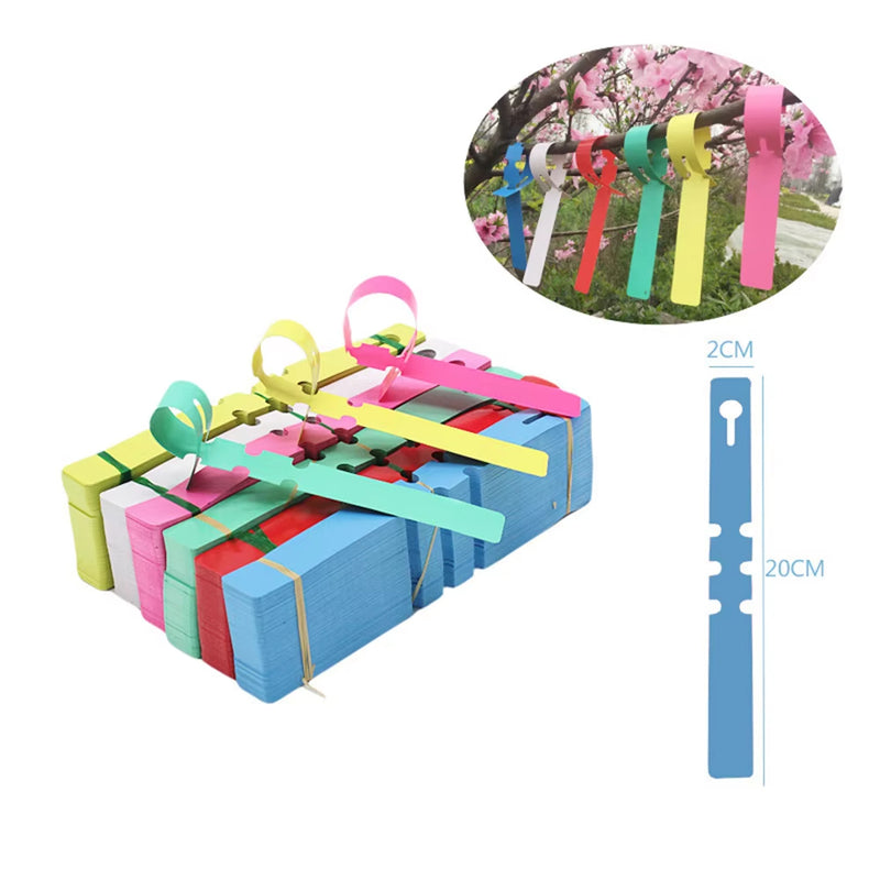 Anygreen Garden Plant Labels 100PCS Reusable Waterproof Plastic Tags for Home Gardening