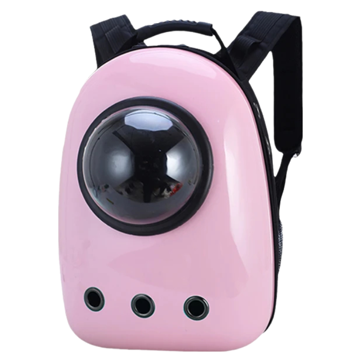 ANYWAGS Pet Carrier Pink No Print Breathable Space Capsule Travel On the Go Bag For Pet