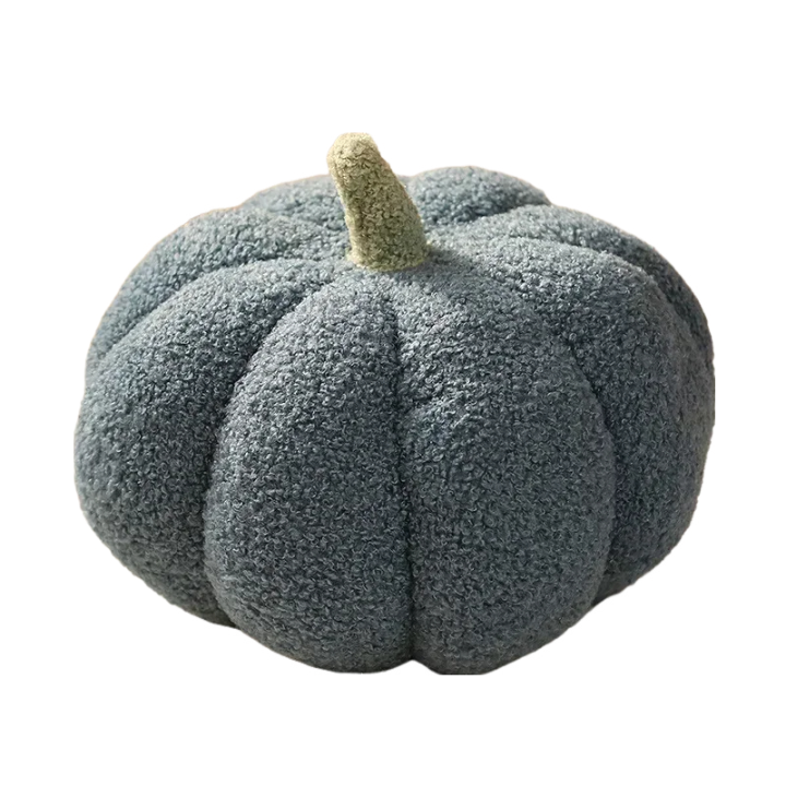 Anypillow Blue Lamb Fleece Pumpkin Plush Throw Pillow 28cm