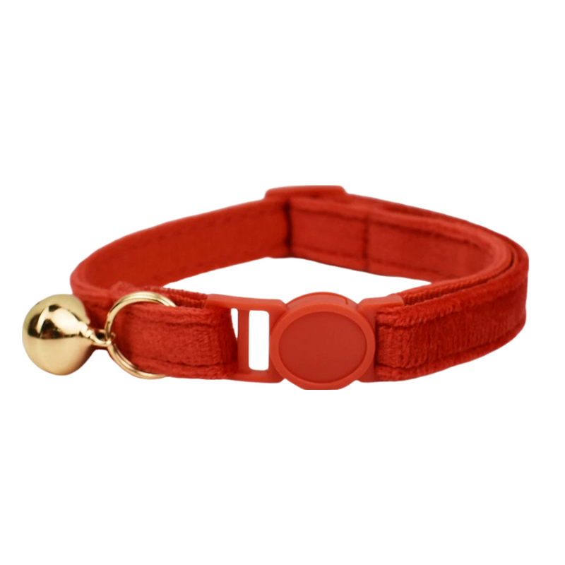 ANYWAGS Cat Collar Red Large with Safety Buckle, Bell, and Durable Strap Stylish and Comfortable Pet Accessory