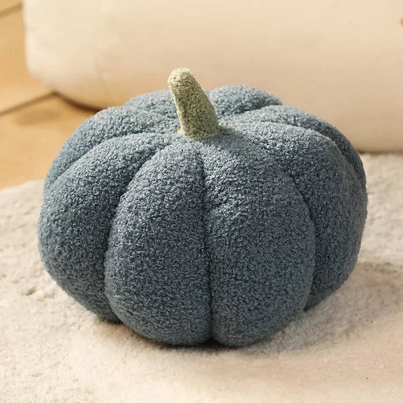 Anypillow Blue Lamb Fleece Pumpkin Plush Throw Pillow 35cm