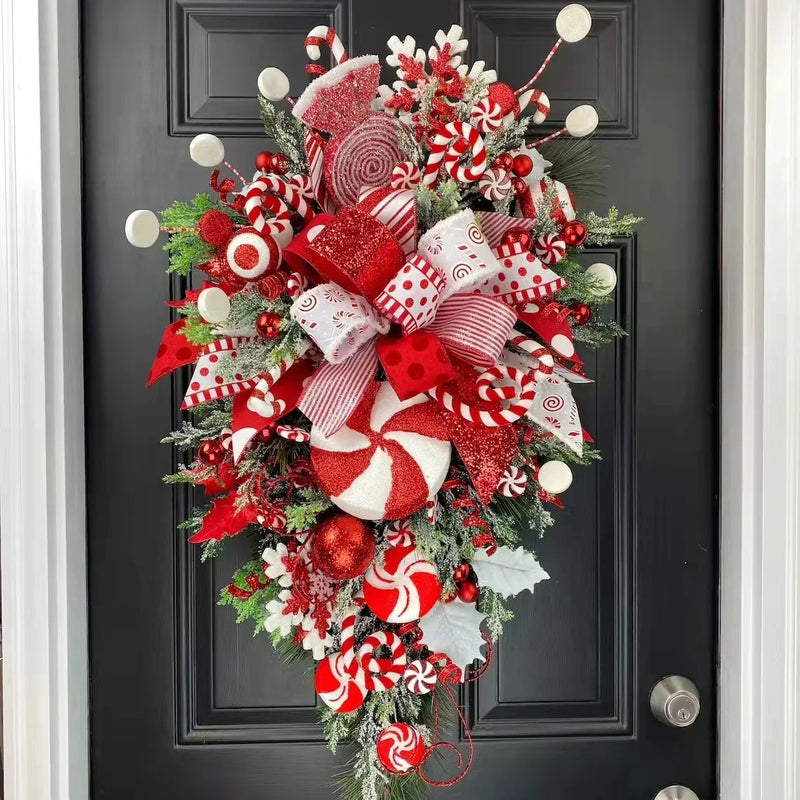 ANYDECO Christmas Wall Décor Hanging Holiday Wreath
