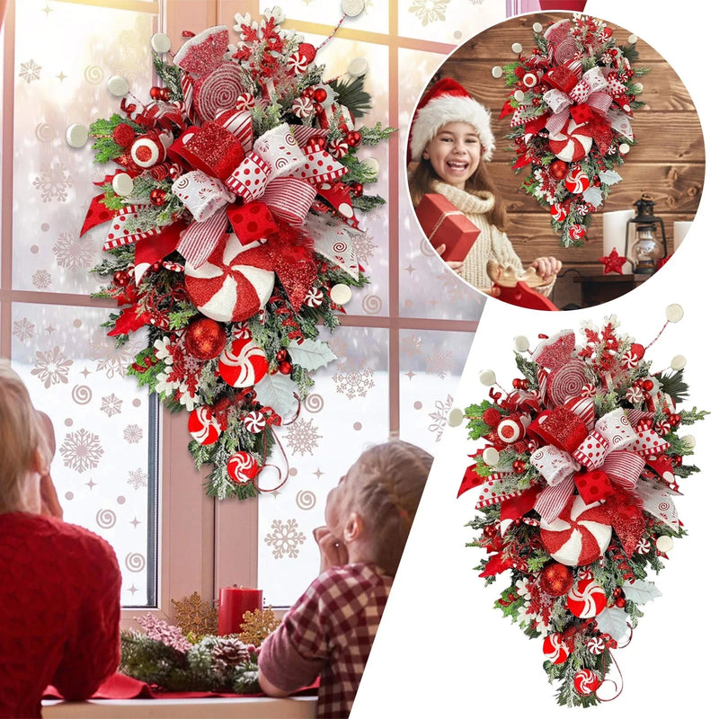 ANYDECO Christmas Wall Décor Hanging Holiday Wreath