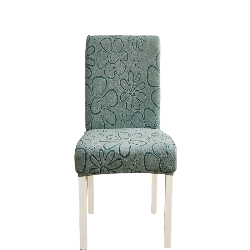 Anyseat Chair Cover Light Green Floral Design with Anti-Dirt and Elastic Material for Dining Room Kitchen Wedding Hotel Banquet Restaurant