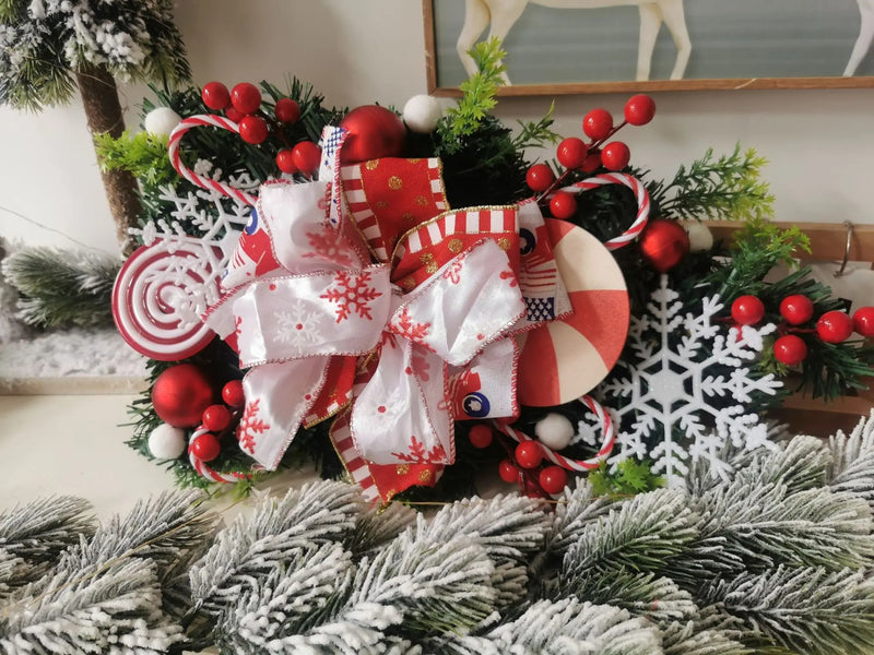 ANYDECO Christmas Wall Décor Hanging Holiday Wreath