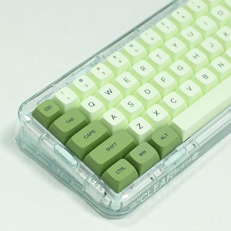 ANYMOB Keycap Keyboard Olive Green 124 Matcha English Dye Submlimation Switch Box