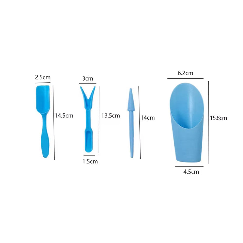 Anygreen Garden Planter Kit 4PC Set Mini DIY Gardening Tools for Succulents Seedlings Bonsai