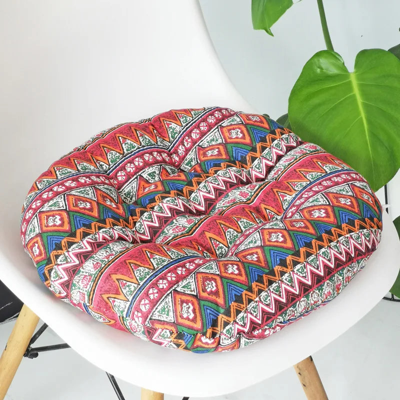 Anypillow Red Bohemian Chair Pad Soft Seat Cushion