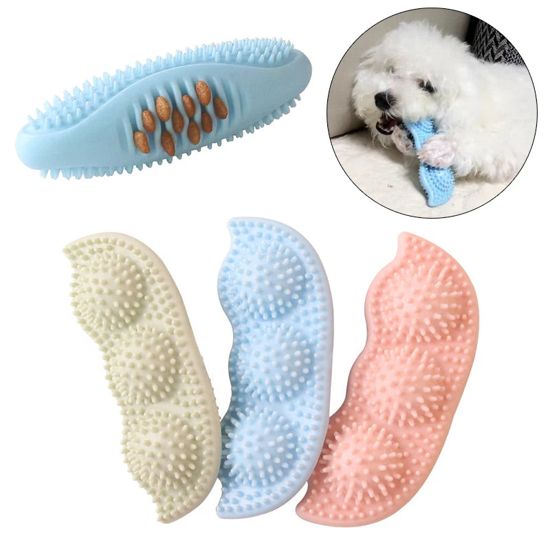 ANYWAGS Pet Toys Newest Clean Teeth Safety TPR Peas Training Fetch