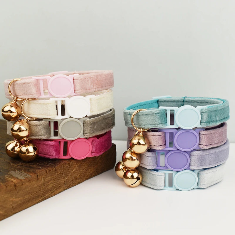 ANYWAGS Cat Collar Baby Pink Bow Small with Safety Buckle, Bell, and Durable Strap Stylish and Comfortable Pet Accessor